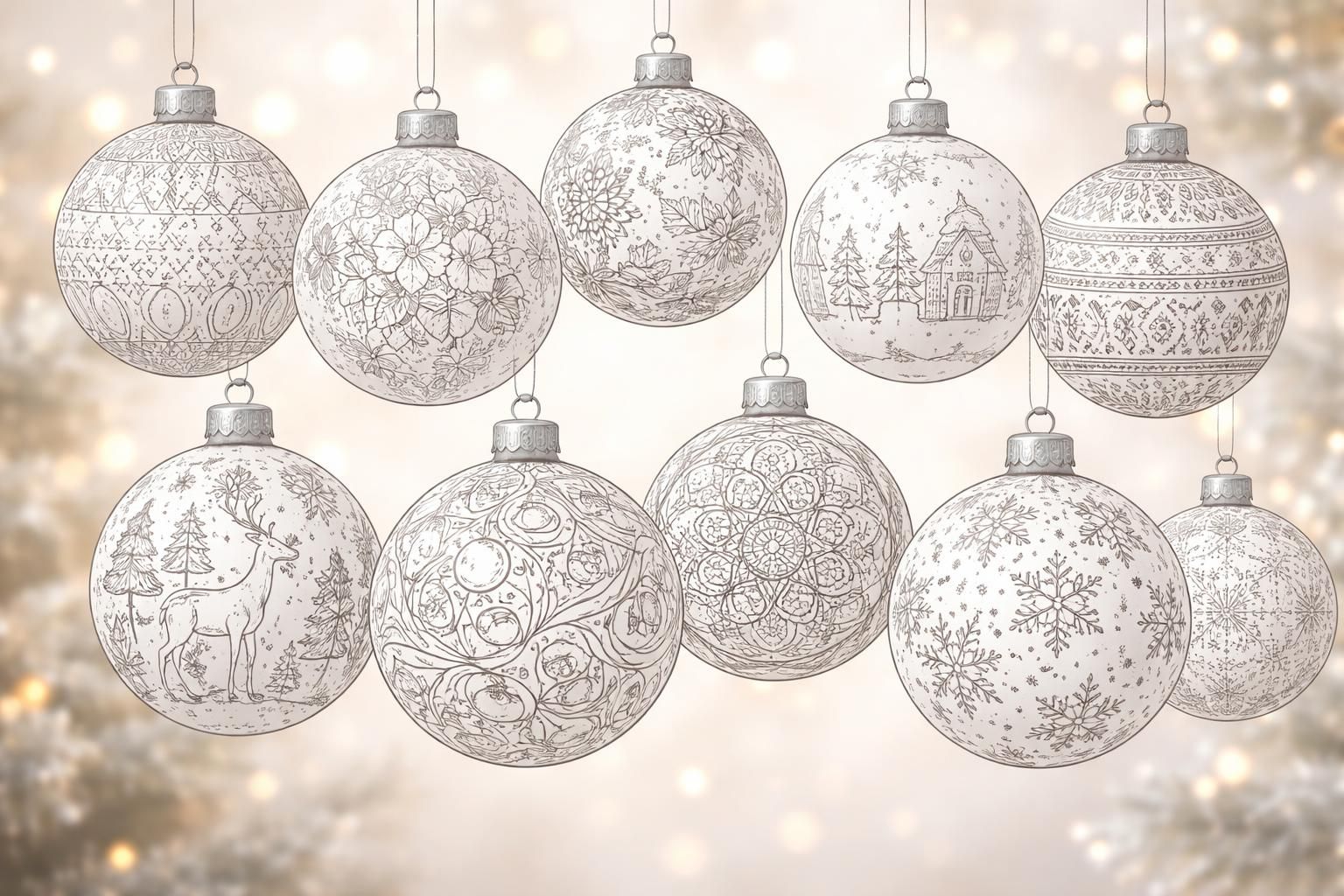 découvrez 10 idées originales de coloriage de la boule de noël à imprimer pour égayer vos fêtes en famille avec créativité et amusement.