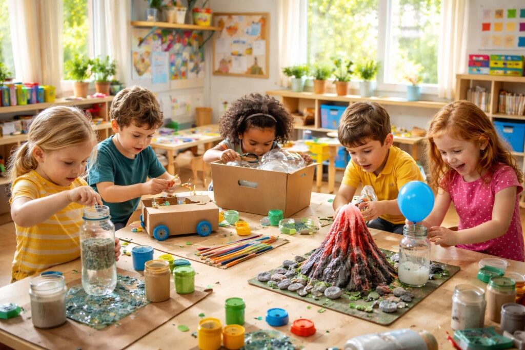 découvrez 5 expériences scientifiques ludiques et éducatives à réaliser en maternelle avec des matériaux recyclés pour éveiller la curiosité des enfants tout en sensibilisant à l'environnement.