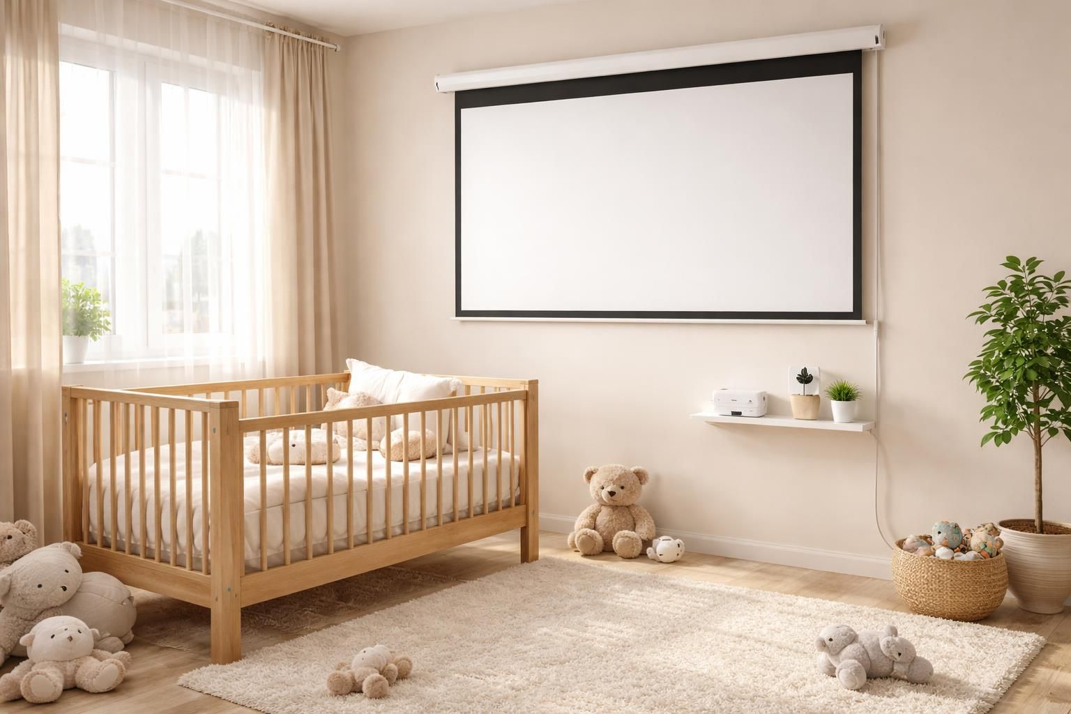 découvrez comment placer en toute sécurité un écran de projection dans la chambre de votre bébé pour un environnement sûr et agréable.