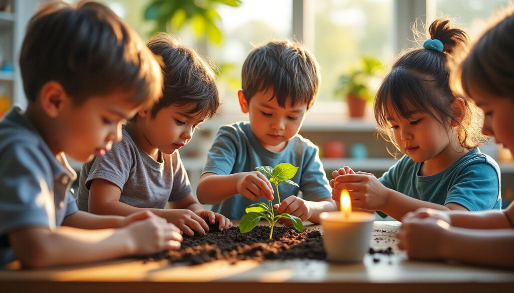 découvrez des idées pratiques et ludiques pour intégrer des activités sur les 4 éléments (eau, air, terre, feu) dans votre programme de maternelle, afin de stimuler la curiosité et l'apprentissage des enfants.