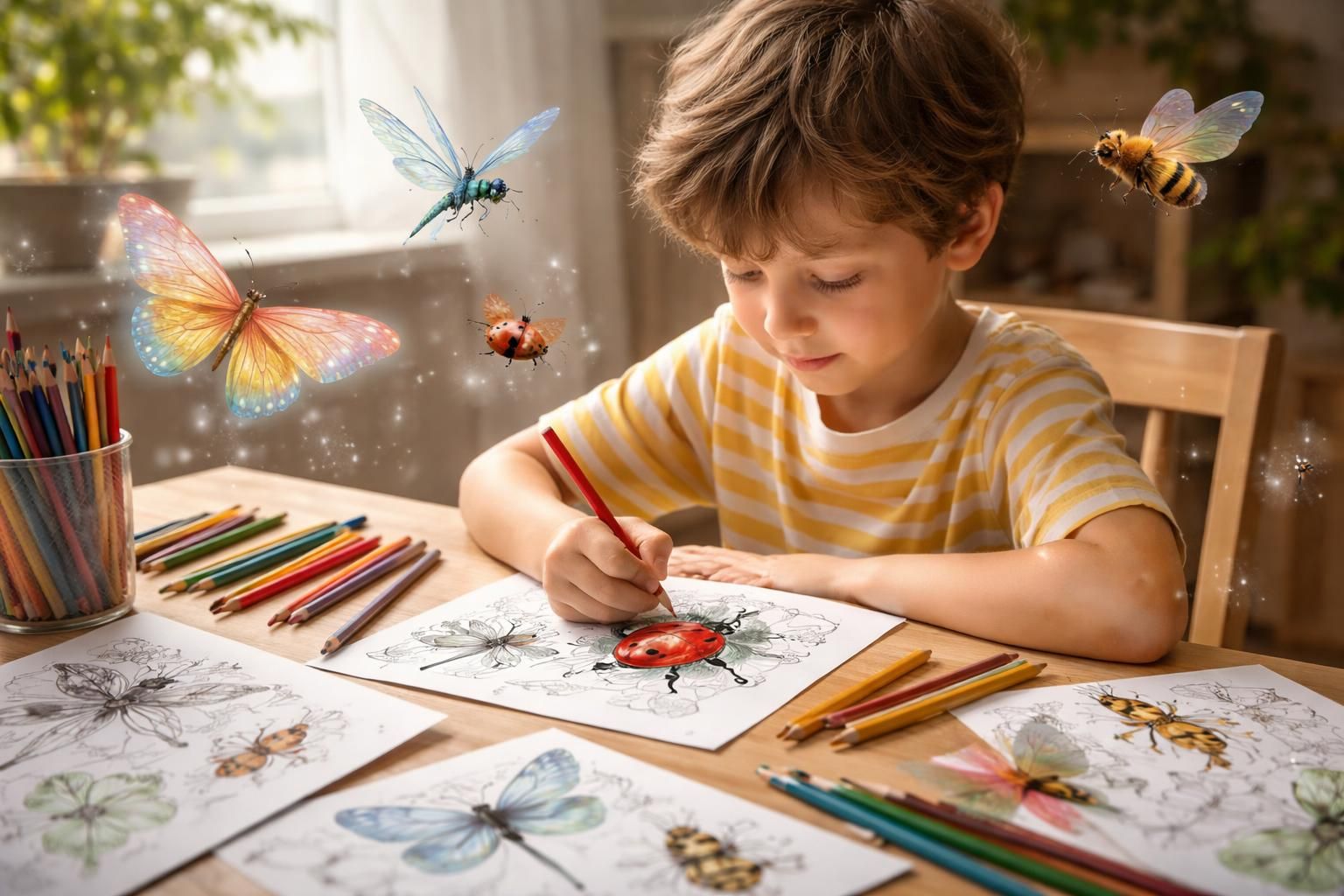 découvrez comment les insectes à colorier peuvent éveiller la créativité et stimuler l'imagination des jeunes artistes en leur offrant une activité ludique et éducative.