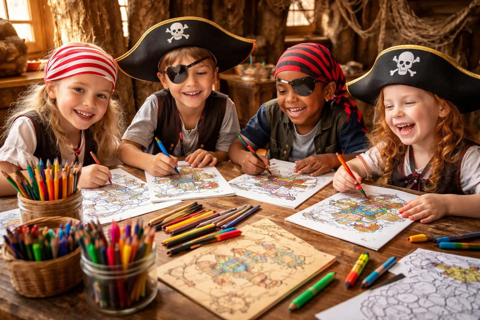 découvrez comment organiser une séance de coloriage amusante sur le thème des pirates, idéale pour divertir les enfants avec des dessins à colorier captivants et créatifs.