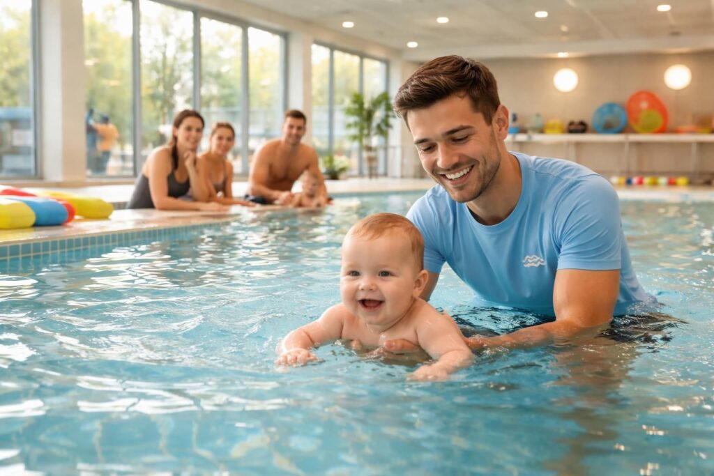 découvrez nos conseils pratiques pour préparer votre bébé nageur dans le 77 et assurer une première séance de natation en toute sécurité et sérénité.