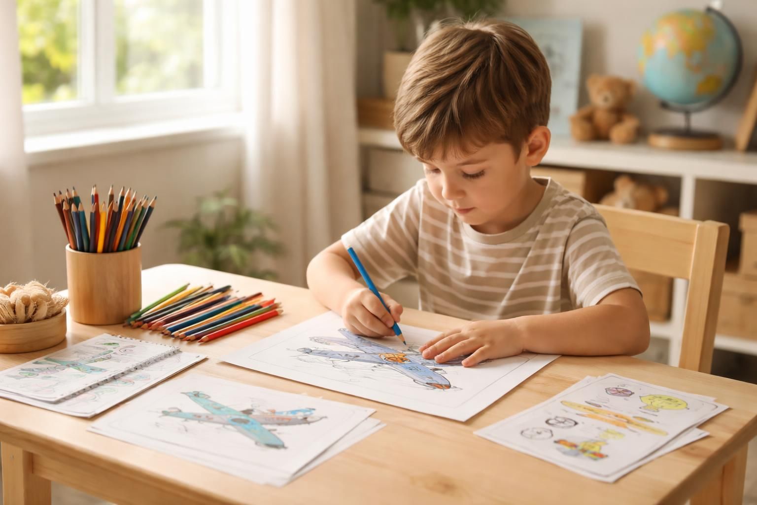 découvrez comment les avions à colorier peuvent améliorer la concentration des enfants en stimulant leur créativité et leur attention de manière ludique.