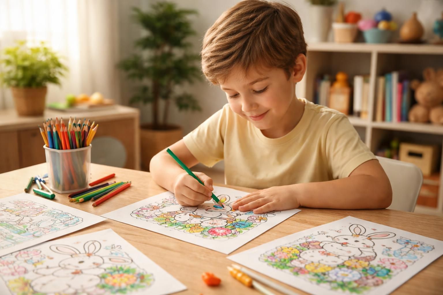découvrez comment le coloriage du lapin de pâques stimule la créativité, la motricité fine et le développement cognitif des enfants tout en s'amusant.