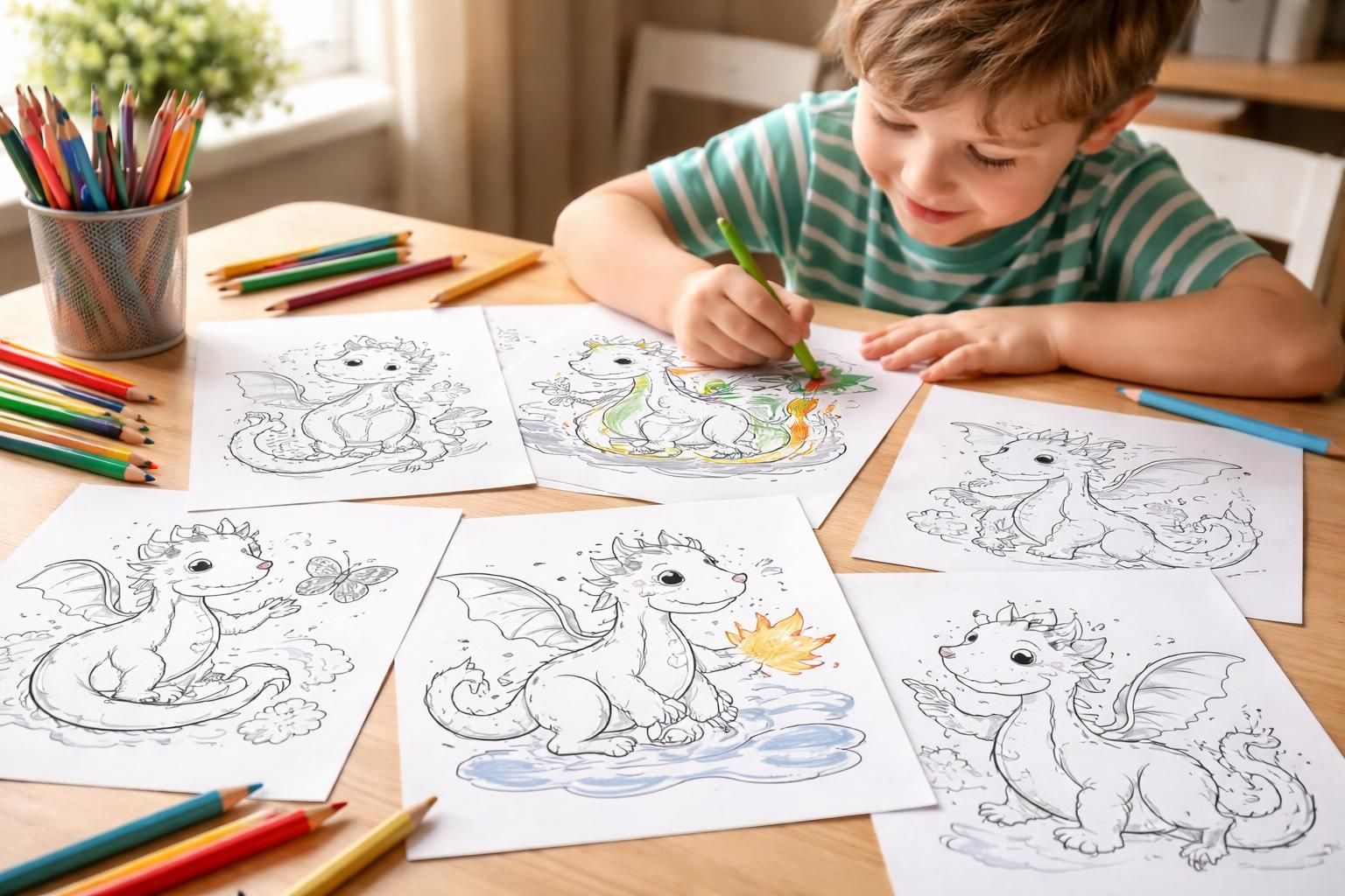 découvrez les meilleurs coloriages de dragons à imprimer pour éveiller la créativité de votre enfant et l'initier à l'art de manière ludique et captivante.