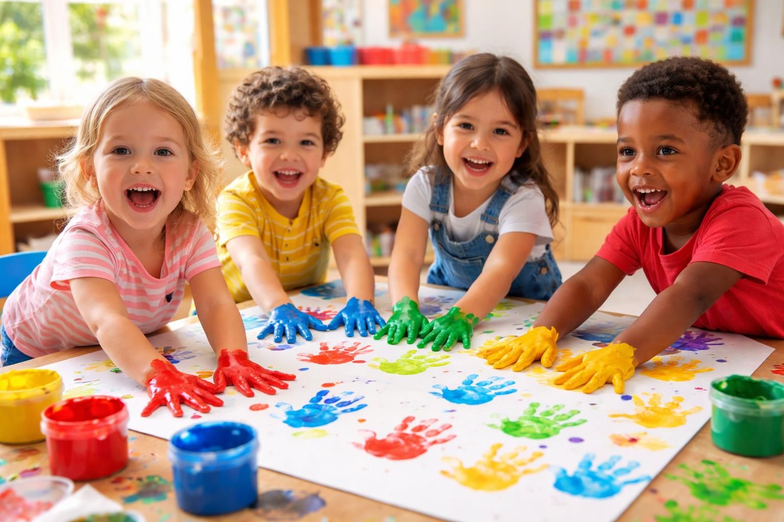 découvrez comment les empreintes de la main en peinture en maternelle favorisent le développement sensoriel, moteur et créatif des enfants, tout en stimulant leur expression artistique.