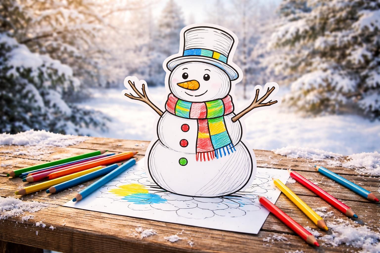 découvrez pourquoi le bonhomme de neige à colorier est l'activité idéale pour égayer l'hiver, alliant créativité et amusement pour petits et grands.