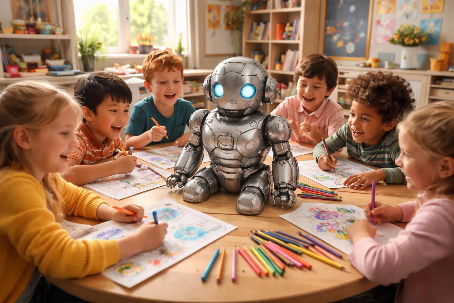 découvrez pourquoi le coloriage de robots captive tant les enfants, stimulant leur imagination, leur créativité et leur passion pour la technologie.