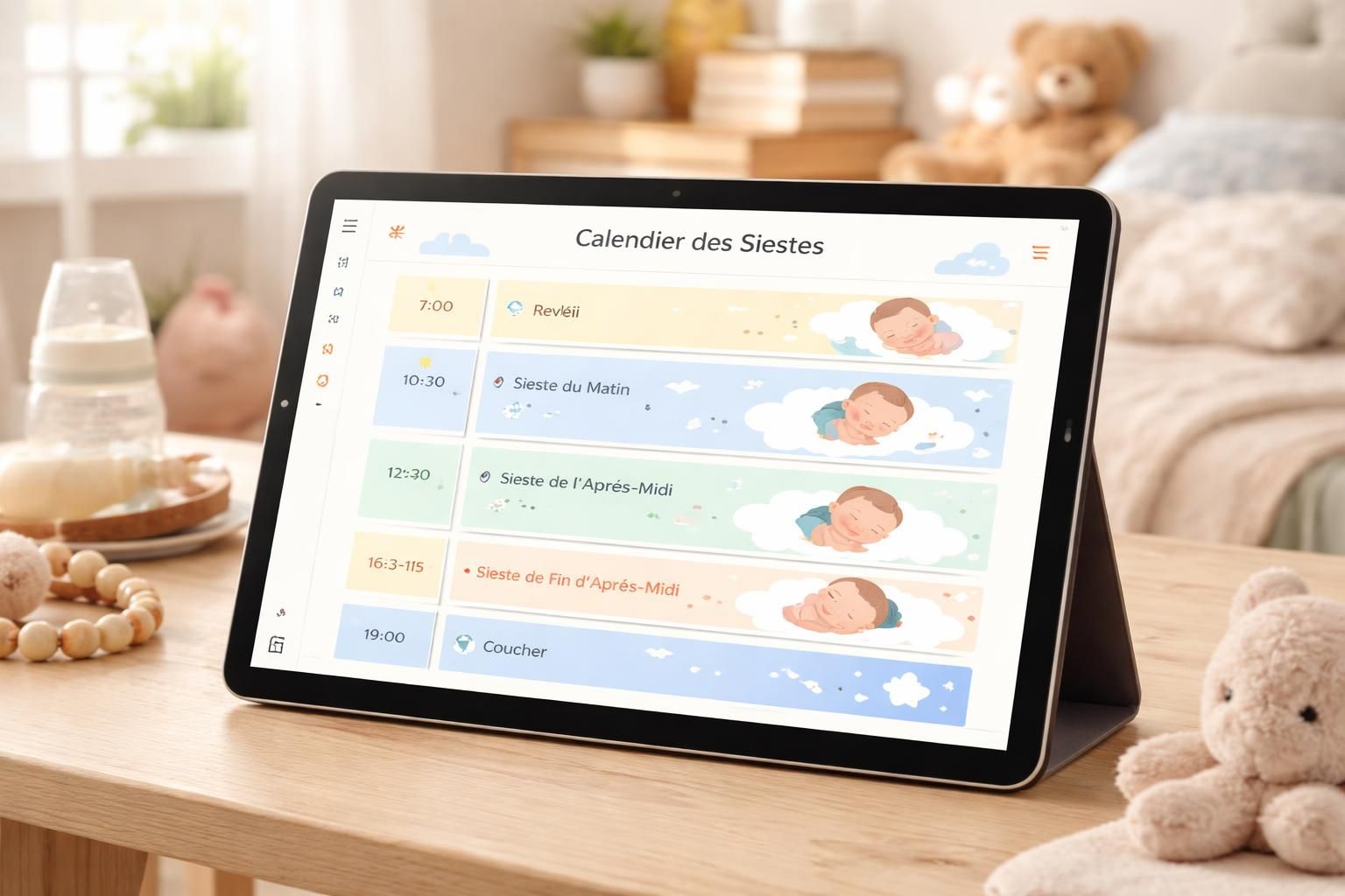 découvrez un calendrier de siestes adapté au sommeil de votre bébé, spécialement conçu pour les tablettes windows 11, afin d'organiser ses temps de repos facilement et efficacement.